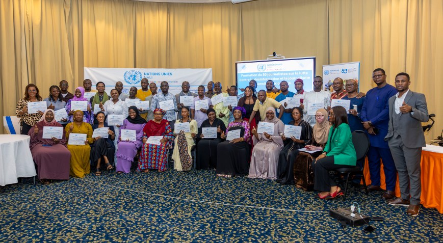 JOURNALISME SENSIBLE AUX CONFLITS ET LUTTE CONTRE LA DESINFORMATION: 50 journalistes outillés par les Nations-Unies