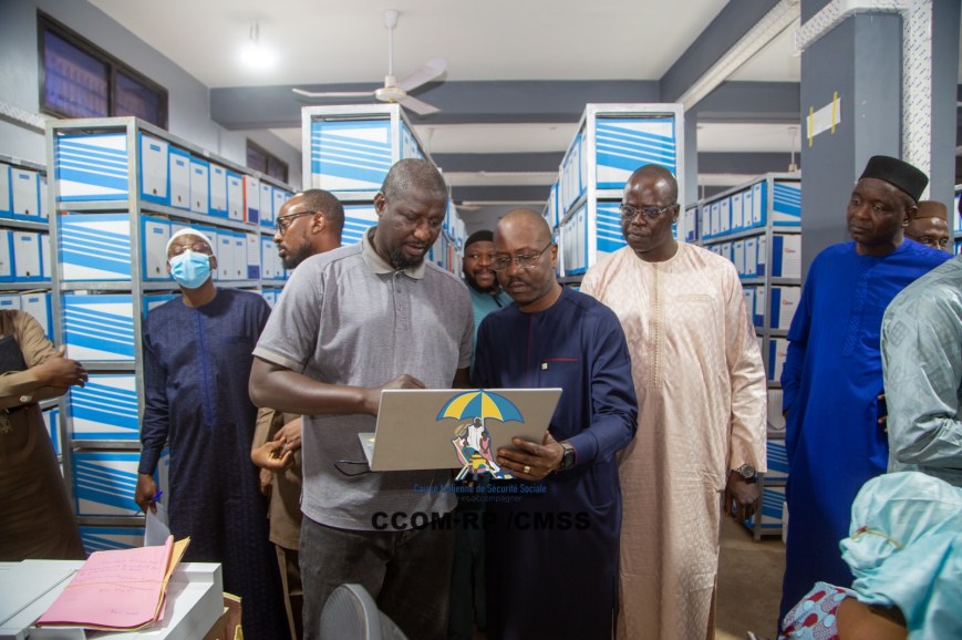 SORTIE DU DG ICHAKA KONE DANS SES SERVICES DÉCONCENTRÉS: Il s’est réjoui de voir l’effectivité de l’archivage numérique des feuilles de soins AMO